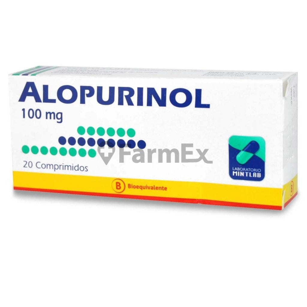 Alopurinol 100 mg x 20 comprimidos susc-1 de 4 meses Farmex-Suscripciones-Persistente
